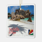 zSC006 SEYCHELLES, La Digue, Afrika, Keramikornament (Links)