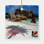 zSC006 SEYCHELLES, La Digue, Afrika, Keramikornament (Rückseite)