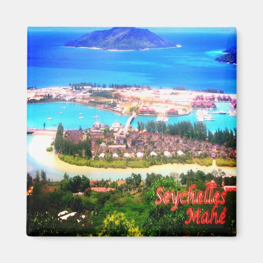 zSC008 MAHE', Seychellen, Afrika, Kühlschrank, Magnet (Vorne)
