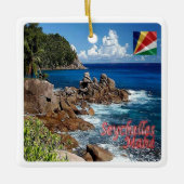 zSC011 MAHE', Seychellen, Afrika, Keramikornament (Vorderseite)