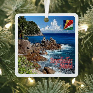 zSC011 MAHE', Seychellen, Afrika, Ornament Aus Metall