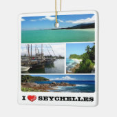 zSC021 SEYCHELLES, I Liebe, Keramikornament (Links)