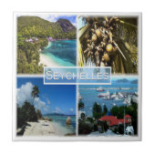 ZSC025 SEYCHELLES, Mosaik, Afrika, Fliese (Vorderseite)