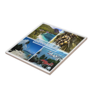 ZSC025 SEYCHELLES, Mosaik, Afrika, Fliese