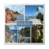 zSC026 SEYCHELLES, Mosaik, Afrika, Fliese (Vorderseite)