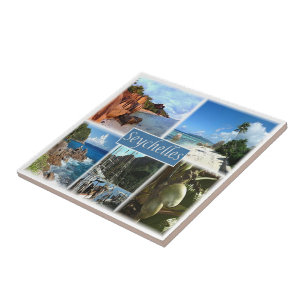 zSC026 SEYCHELLES, Mosaik, Afrika, Fliese