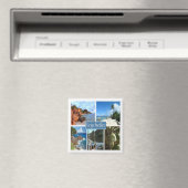 zSC026 SEYCHELLES, Mosaik, Afrika, Kühlschrank Magnet (In Situ (Geschirrspüler))