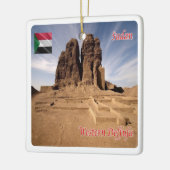 zSD003 SUDAN, Western Deffufa, Afrika, Keramikornament (Links)