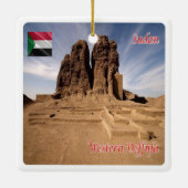 zSD003 SUDAN, Western Deffufa, Afrika, Keramikornament (Rückseite)