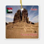 zSD003 SUDAN, Western Deffufa, Afrika, Keramikornament (Vorderseite)