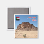 zSD005 JEBEL BARKAL, Sudan, Afrika, Kühlschrank Magnet (Vorderseite/Rückseite)