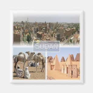 zSD008 KHARTOUM, Mosaik, Sudan, Afrika, Kühlschran Magnet