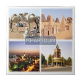 zSD009 KHARTOUM, Sudan, Mosaik, Afrika, Fliese (Vorderseite)
