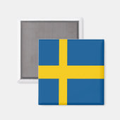 zSE001 SCHWEDISCHE FLAG SCHWEDEN, Kühlschrank Magnet (Vorderseite/Rückseite)