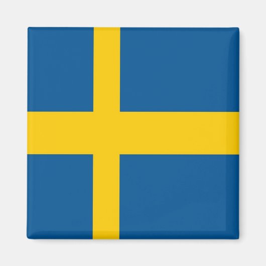 zSE001 SCHWEDISCHE FLAG SCHWEDEN, Kühlschrank Magnet (Vorne)