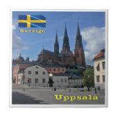 zSE007 UPPSALA, Schweden, Europa, Fliese (Vorderseite)
