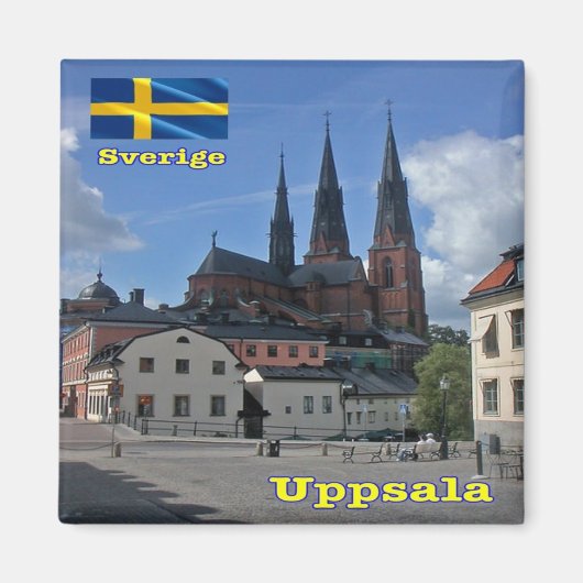 zSE007 UPPSALA, Schweden, Europa, Kühlschrank Magnet (Vorne)
