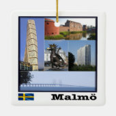 zSE011 MALMÖ, Schweden, Europa, Keramikornament (Rückseite)