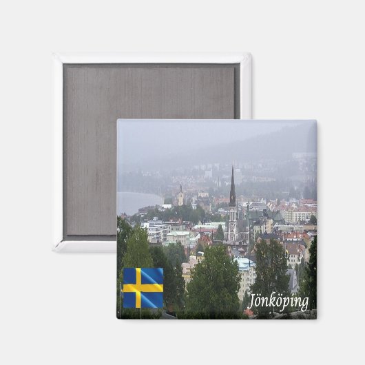 zSE014 JÖNKÖPING, Schweden, Europa, Kühlschrank Magnet (Vorderseite/Rückseite)