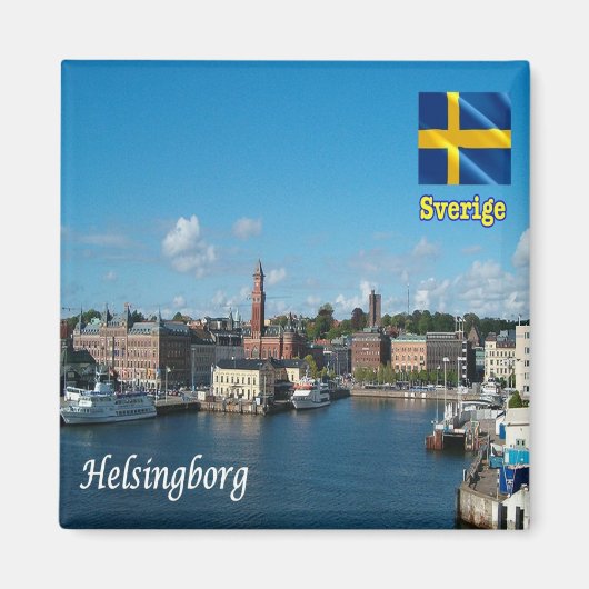 zSE015 HELSINGGORG, Schweden, Europa, Kühlschrank Magnet (Vorne)