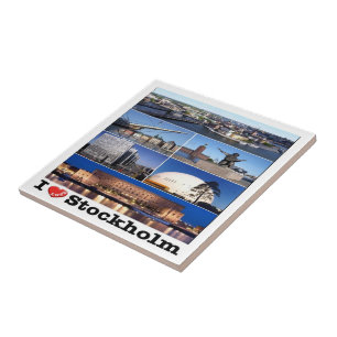 zSE021 STOCKHOLM "I LIEBE". Schweden, Europa Fliese