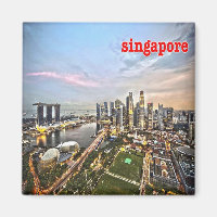 ZSG009 SINGAPUR Ansicht LION CITY, Asia, Kühlschra