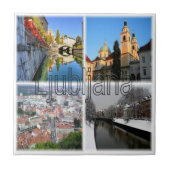 zSI016 LJUBLJANA, Slowenien, Europa, Fliese (Vorderseite)