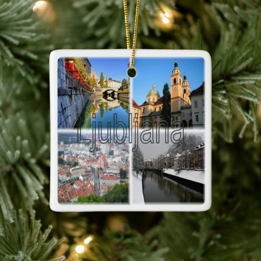 zSI016 LJUBLJANA, Slowenien, Europa, Keramikornament (Baum)