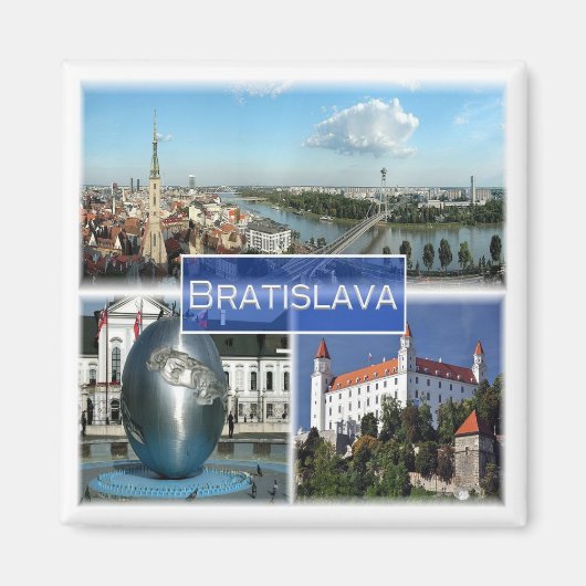 zSK003 BRATISLAVA, Slowakei, Europa, Kühlschrank Magnet (Vorne)