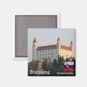 zSK007 BRATISLAVA CASTLE, Slovakia Europe, Fridge Magnet (Vorderseite/Rückseite)