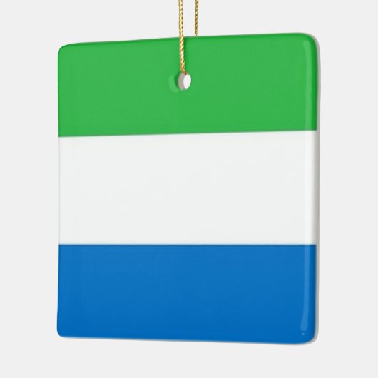 zSL001 SIERRA LEONE Flag, Afrika, Keramikornament (Links)