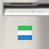 zSL001 SIERRA LEONE Flag, Afrika, Kühlschrank Magnet (In Situ (Geschirrspüler))