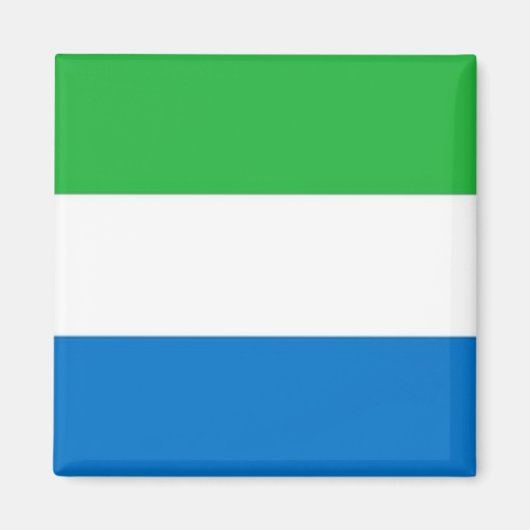 zSL001 SIERRA LEONE Flag, Afrika, Kühlschrank Magnet (Vorne)