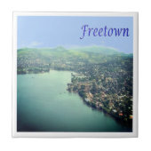 zSL04 FREETOWN, Panorama, Sierra Leone, Fliese (Vorderseite)