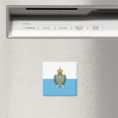 zSM001 SAN MARINO FLAG, Europa, Kühlschrank Magnet (In Situ (Geschirrspüler))