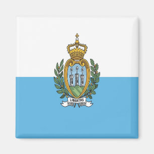 zSM001 SAN MARINO FLAG, Europa, Kühlschrank Magnet