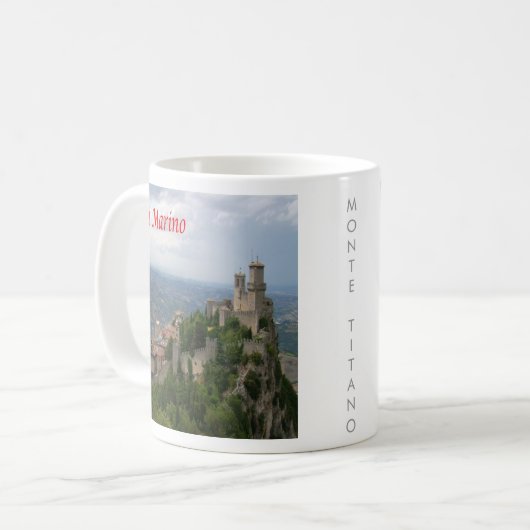 zSM007 MONTE TITANO Panorama, San Marino, Kaffeetasse (Vorderseite Links)