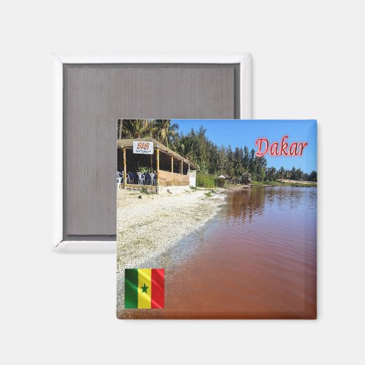 zSN005 DAKAR, Panorama, Senegal, Afrika, Kühlschra Magnet (Vorderseite/Rückseite)