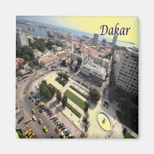 zSN007 DAKAR, Senegal, Afrika, Kühlschrank Magnet (Vorne)