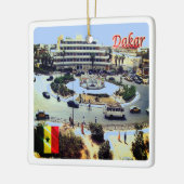 zSN010 SENEGAL, Luft View, Afrika, Keramikornament (Links)
