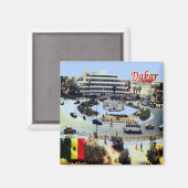 zSN010 SENEGAL, Luft View, Afrika, Kühlschrank Magnet (Vorderseite/Rückseite)