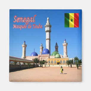 zSN012 SENEGA, Touba Moschee, Afrika, Kühlschrank Magnet