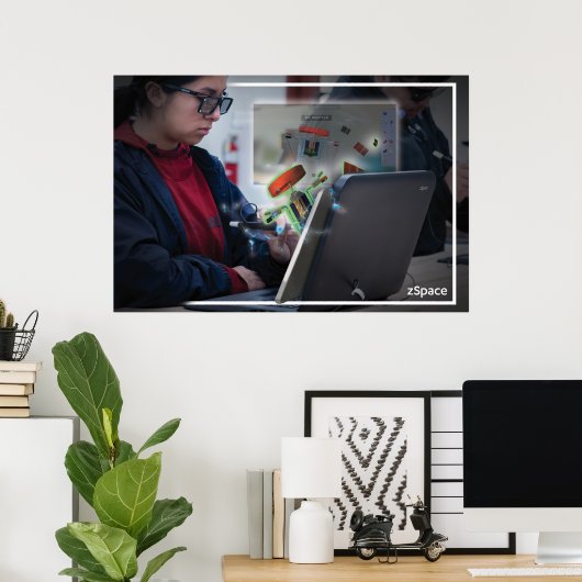 zSpace Poster - Franklins Labrador (Heimbüro)