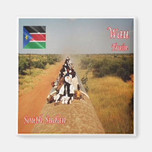 zSS006 WAU, Südsudan, Afrika, Kühlschrank Magnet