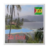 zST003 SAO TOME', Panorama, Afrika, Fliese (Vorderseite)