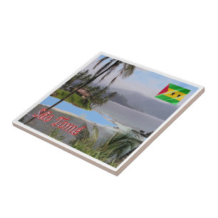 zST003 SAO TOME', Panorama, Afrika, Fliese