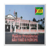 zST006 SAO TOME'The President Palace, Fliese (Vorderseite)