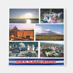 zSV003 EL SALVADOR, Mosaik, Amerika, Kühlschrank Magnet