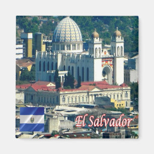 zSV005 EL SALVADOR, Kathedrale, Amerika, Kühlschra Magnet