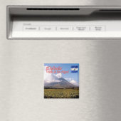 zSV008 EL SALVADOR, Vulkan San Miguel, Kühlschrank Magnet (In Situ (Geschirrspüler))